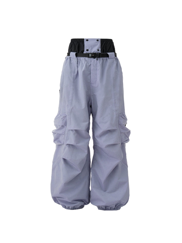 XwXwSeui Men Women Baggy Cargo Ski Pants