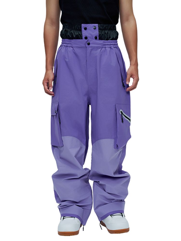 XwXwSeui Men Women 3L Shell Loose Ski Pants