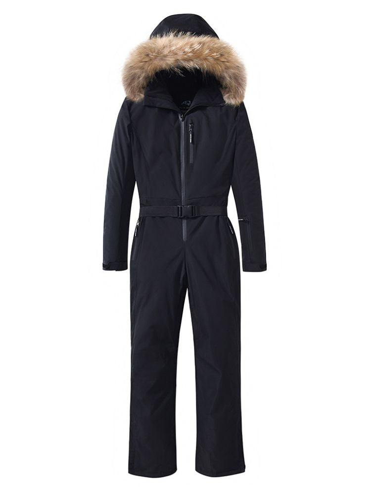 XwXwSeui Men Women Insulated Hood Ski Jumpsuits