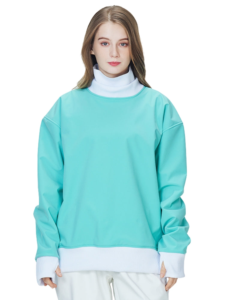 XwXwSeui Men Women Turtleneck Outdoor Ski Sweatshirt