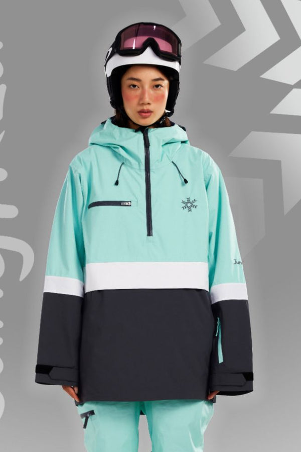 XwXwSeui Men Women 3L Half-Zip Shell Snow Jacket