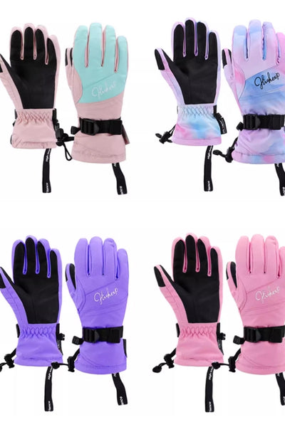 XwXwSeui Men Women Waterproof Insulated Snow Gloves