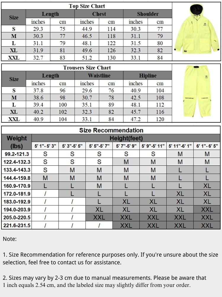 XwXwSeui Men Women Insulated  Waterproof Ski Suits