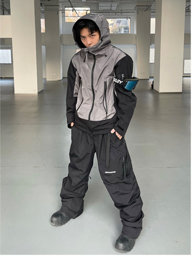 XwXwSeui Men Women Hip Hop Baggy Ski Pants