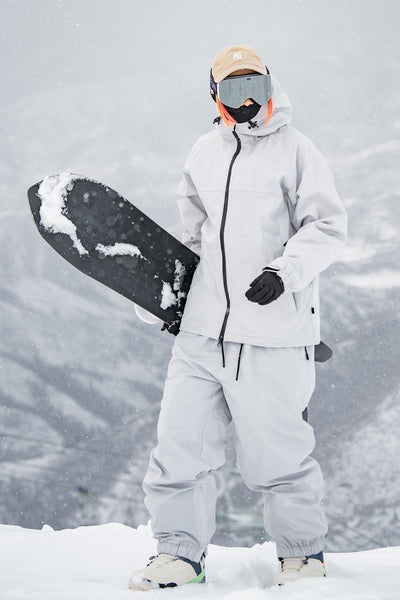 XwXwSeui Men and Women Insulated Windproof Baggy Hooded 3L Solid Ski Suits