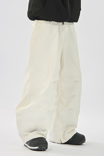 Doorek New Scimitar Cut Chic Solid Insulated Baggy Skiing Pants for Men Women