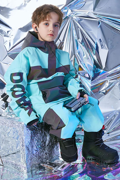 XwXwSeui Kids Reflective Outdoor Insulated Snow Suits