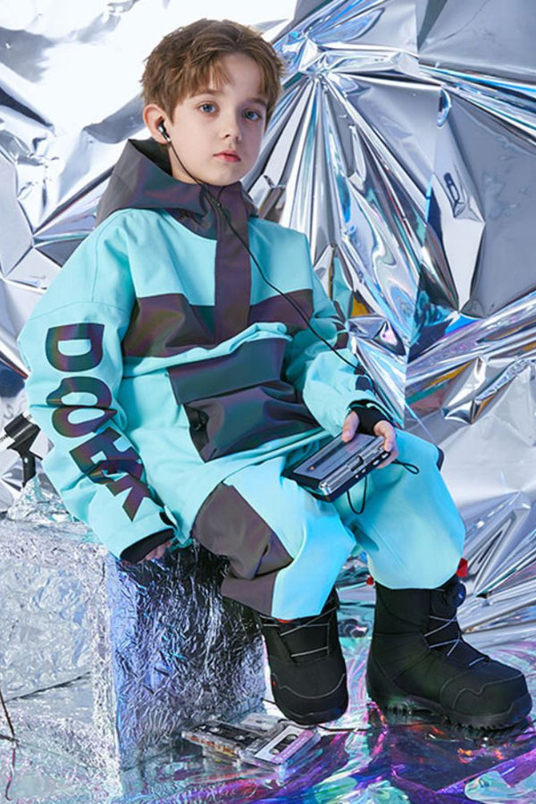 XwXwSeui Kids Reflective Outdoor Insulated Snow Suits