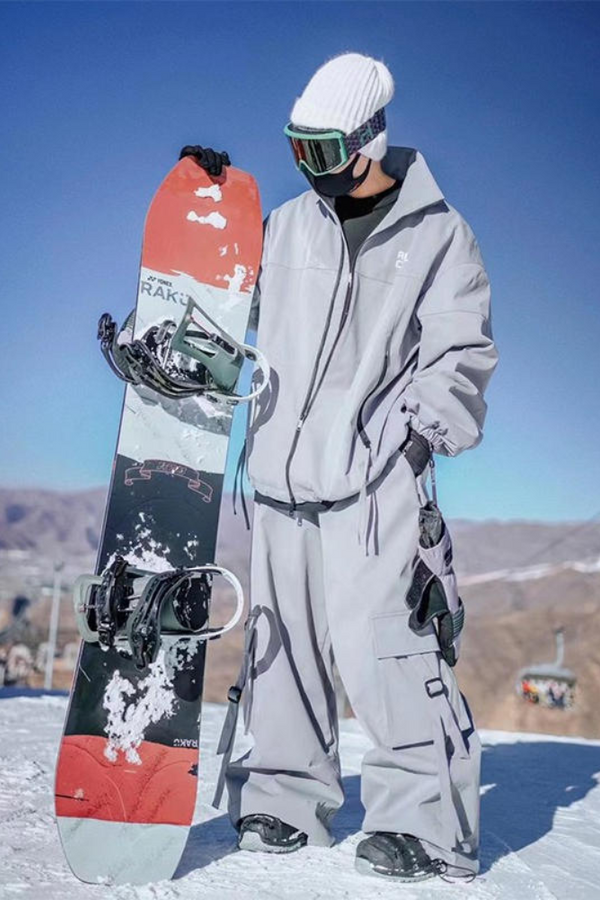 XwXwSeui Men Women Loose Style Trendy Hip-Hop Ski Suits