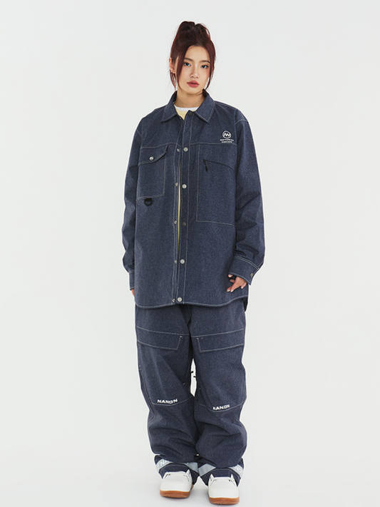 XwXwSeui Men Women Baggy Style Cowboy Snow Suits