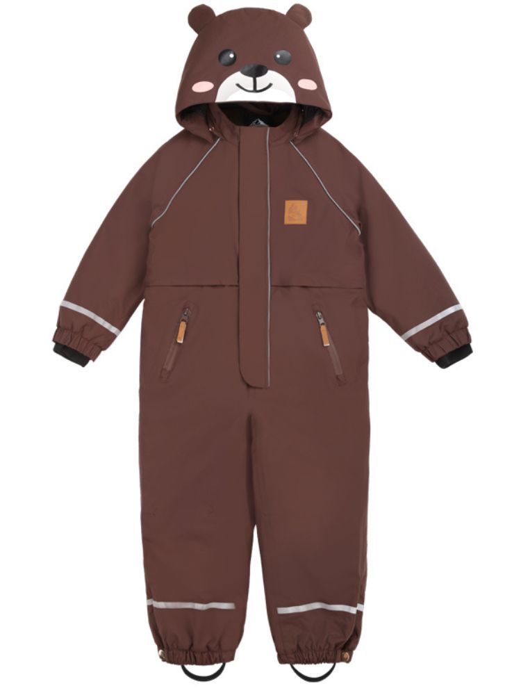 XwXwSeui Kids Insulated Animals Graphic Ski Jumpsuit