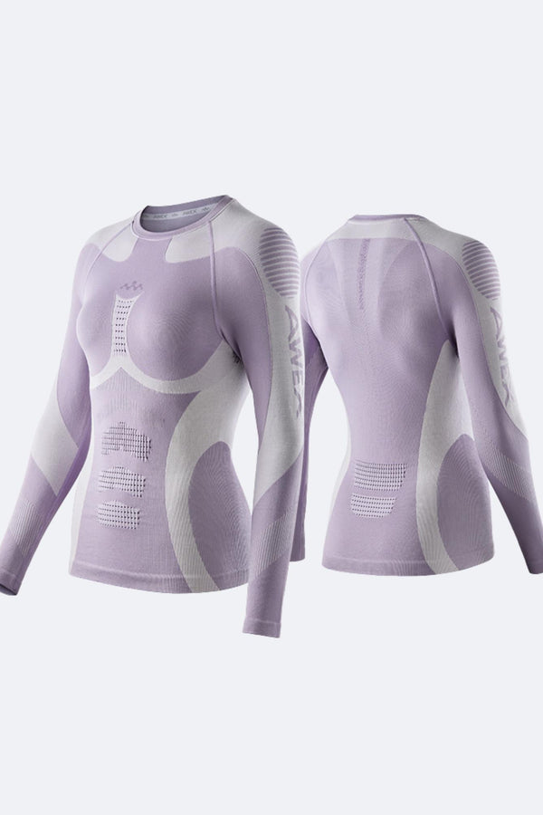 NANEND Women's Fleeced Skiing Base Layer Top