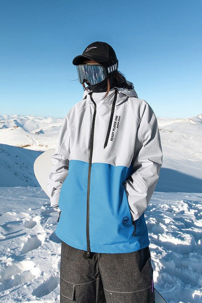 XwXwSeui Men Hooded Insulated Waterproof Snow Jacket