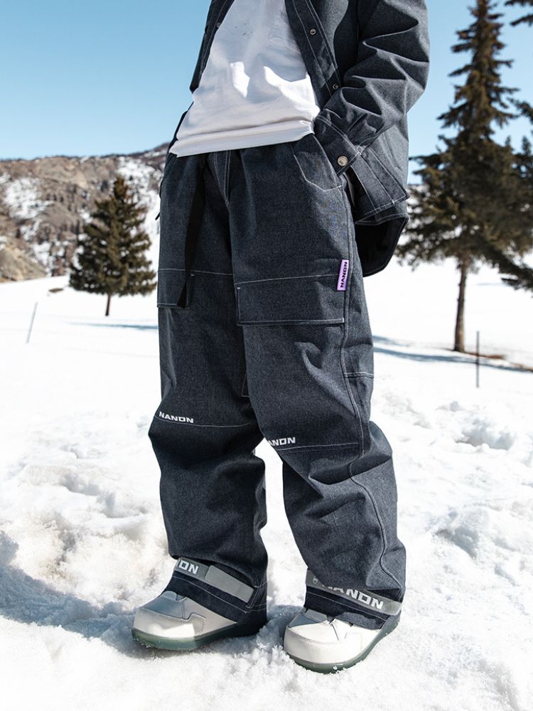 XwXwSeui Men Women Baggy Style Cowboys Ski Pants