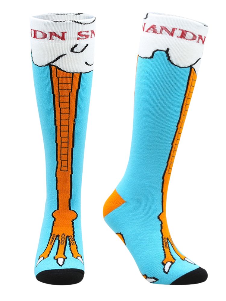 XwXwSeui Kids Insulated Long Pattern Ski Socks