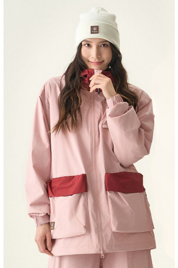 XwXwSeui Men Women Baggy Insulated Snow Jacket