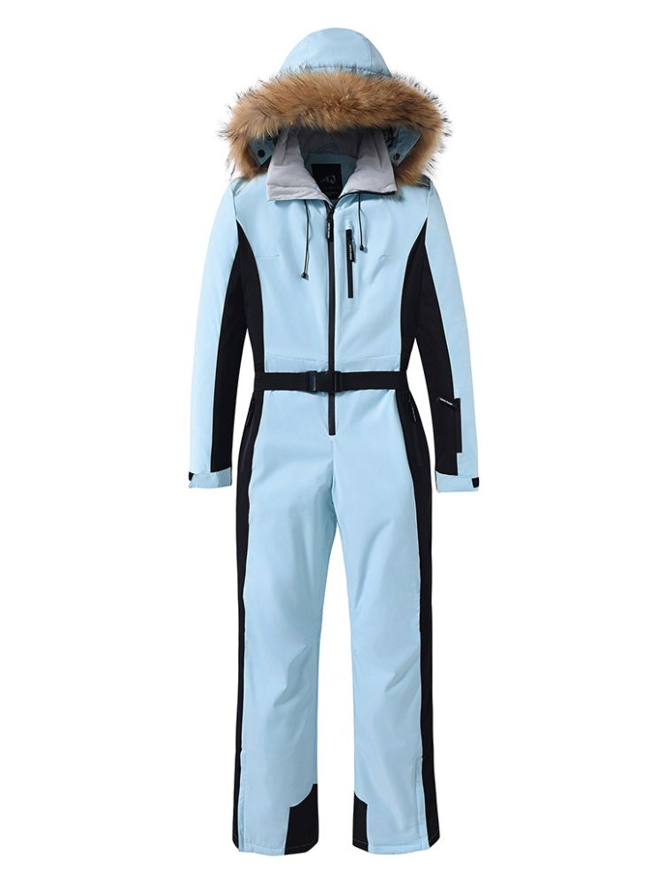 XwXwSeui Men Women Insulated Hood Ski Jumpsuits