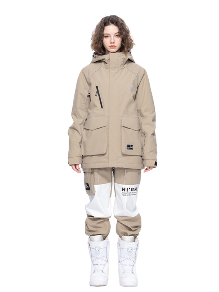 XwXwSeui Men Women Zipper Outdoor Snow Suits