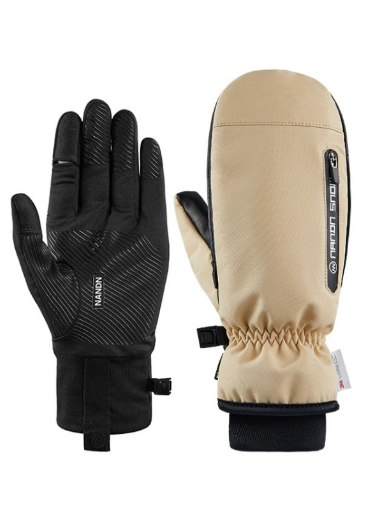 XwXwSeui Men Women Touchscreen Insulated Snow Mittens