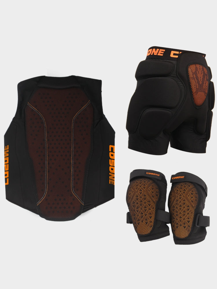 XwXwSeui Men Women Protective Shorts & Knee Pads & Back Protector