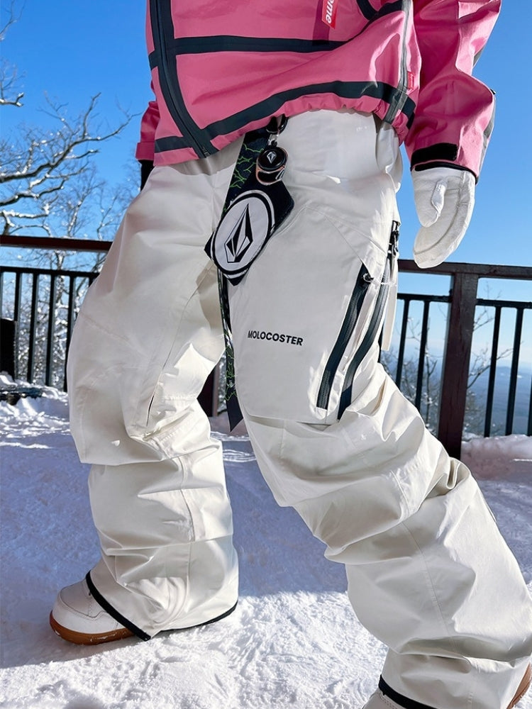 XwXwSeui Men Women Hip Hop Baggy Ski Pants