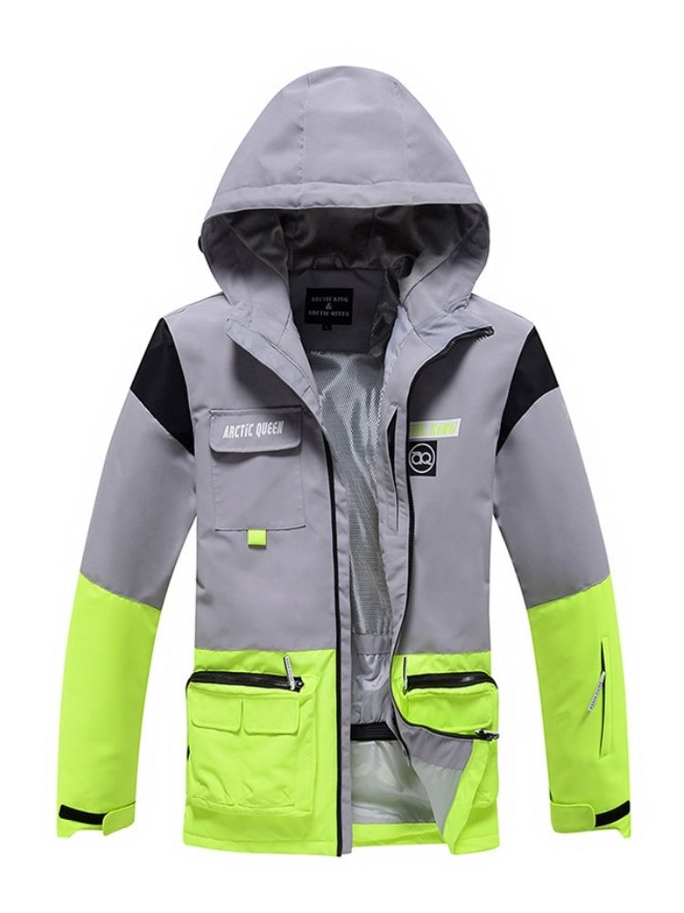 XwXwSeui Men Women Windproof Insulated Snow Suits-Green Series