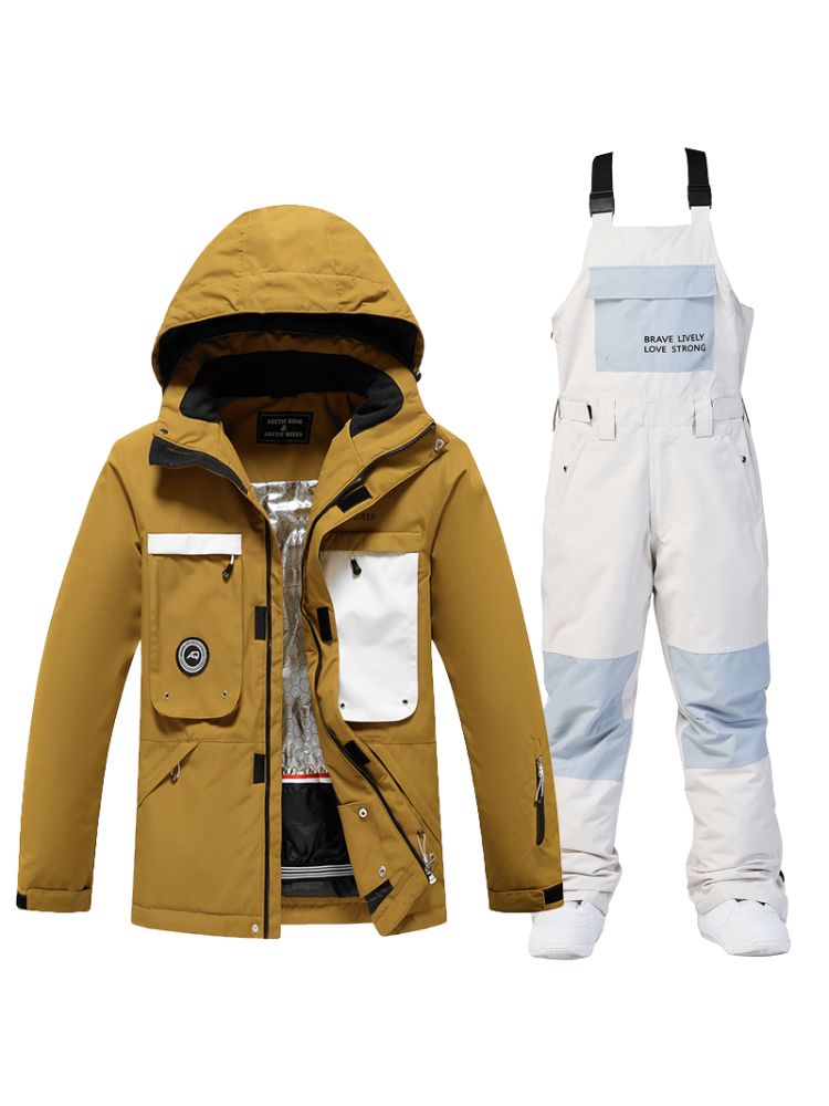 XwXwSeui Men Women Outdoor Windproof Snow Suits