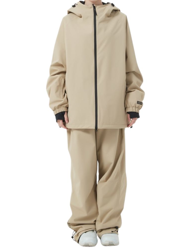 XwXwSeui Men Women Loose Thickened Snow Suits