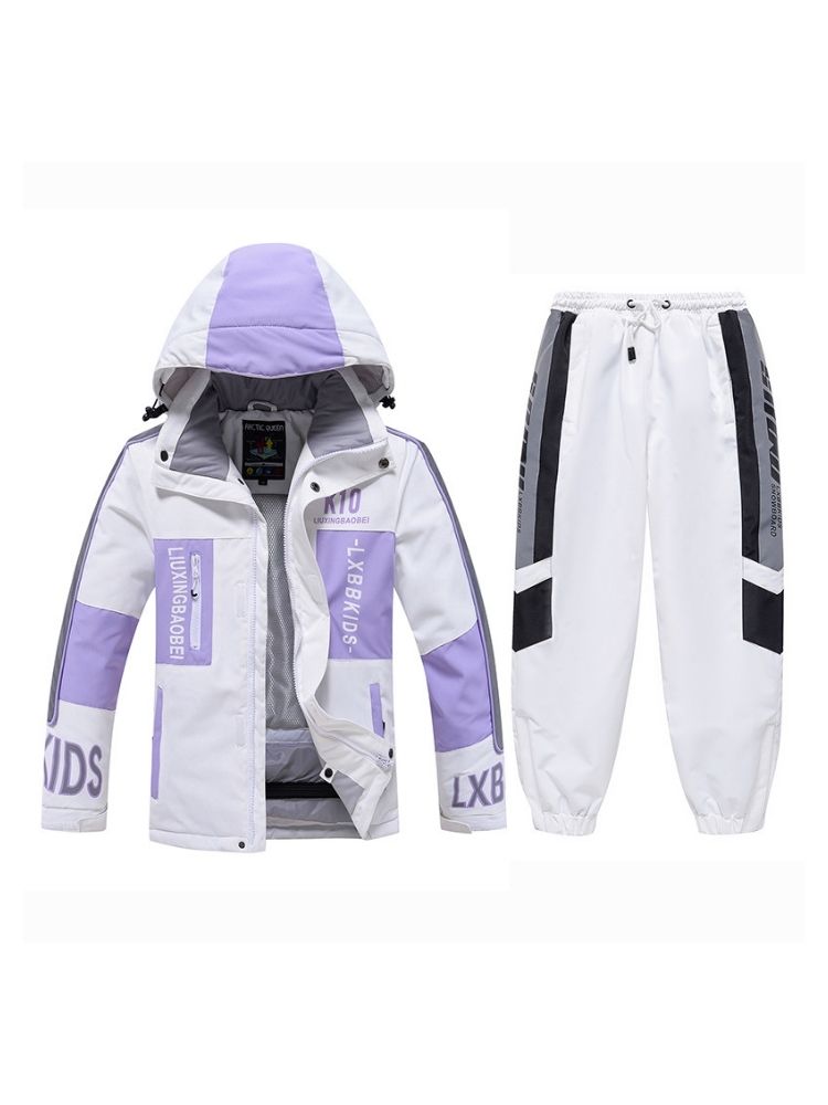 XwXwSeui Kids Reflective Insulated Snow Suits