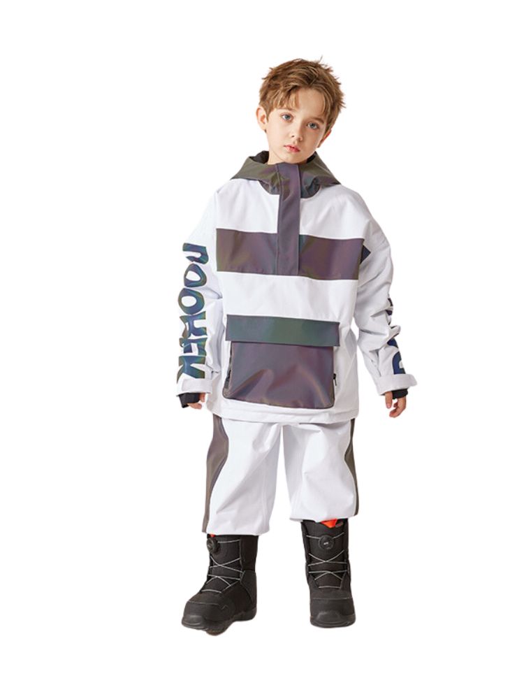 XwXwSeui Kids Reflective Outdoor Insulated Snow Suits