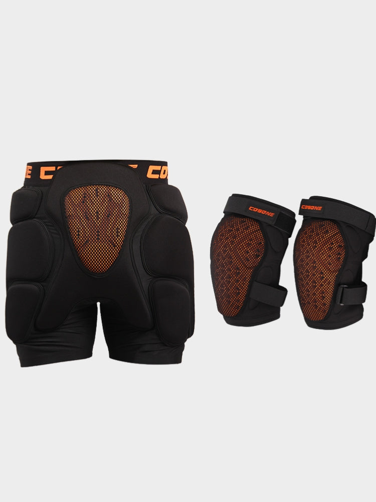 XwXwSeui Men Women Protective Shorts & Knee Pads & Back Protector