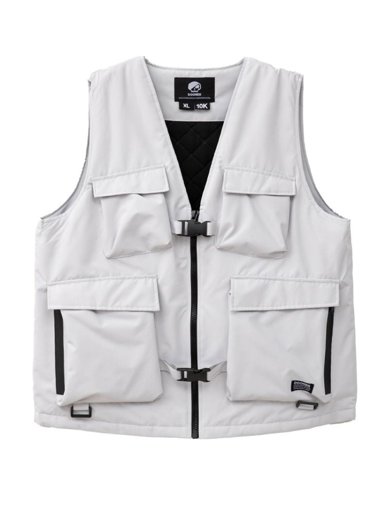 XwXwSeui Men Women Winter Hunter Cargo Vest Insulated Ski Vest