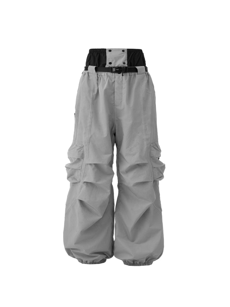 XwXwSeui Men Women Baggy Cargo Ski Pants