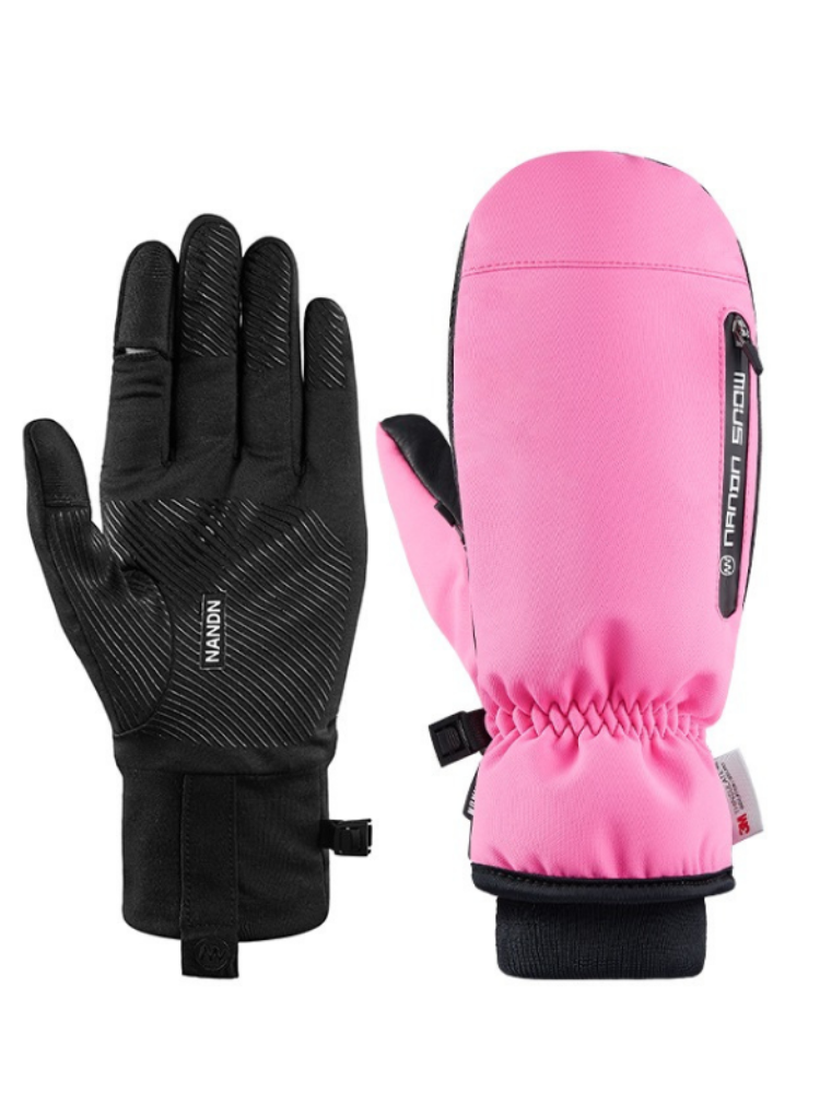 XwXwSeui Men Women Touchscreen Insulated Snow Mittens