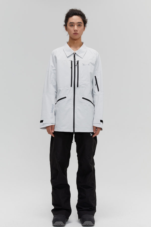 XwXwSeui Men and Women Shell Waterproof Solid Breathproof Snowboard Jacket