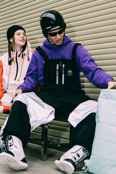 XwXwSeui Men Women Baggy  Insulated Waterproof Snow Bibs