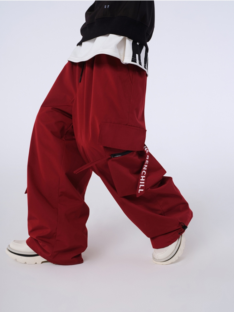 XwXwSeui Men Women Loose Style Trendy Hip-Hop Ski Pants