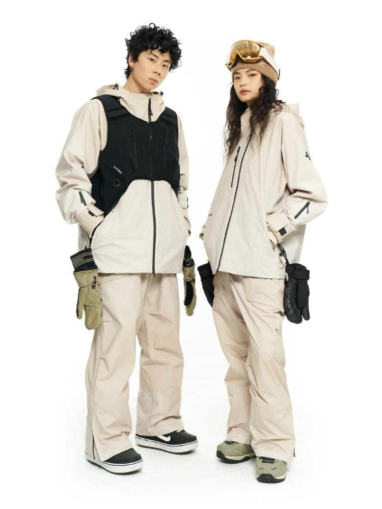 XwXwSeui Men Women Loose Insulated Ski Pants