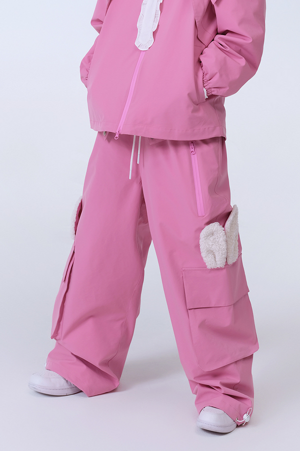 XwXwSeui Men Women Loose Style Trendy Warm Waterproof Ski Pants