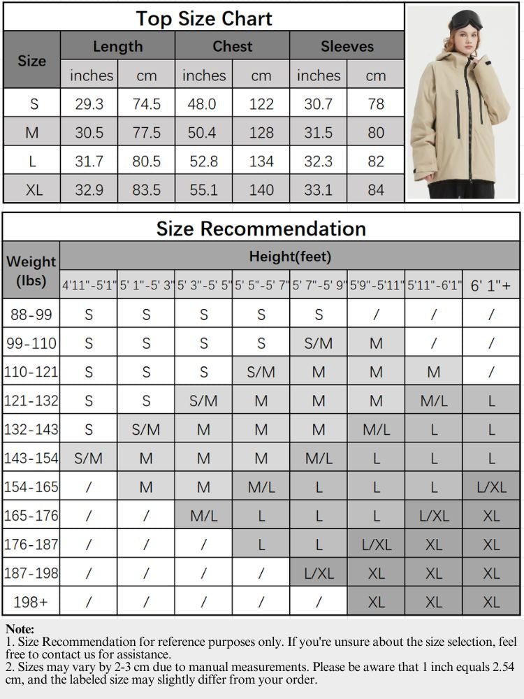 XwXwSeui Men Women 3L Insulated Hooded Snow Jacket