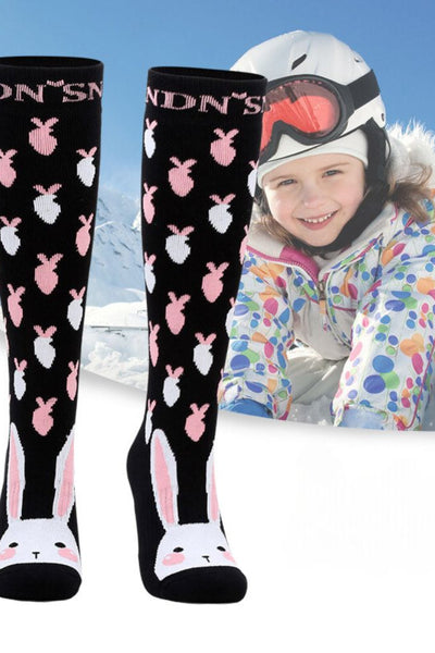 XwXwSeui Kids Insulated Long Pattern Ski Socks
