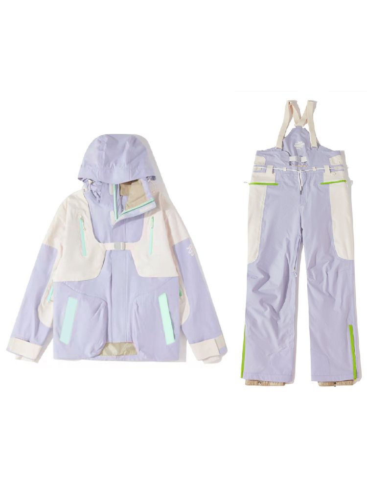 XwXwSeui Men Women Loose Insulated Snow Suits