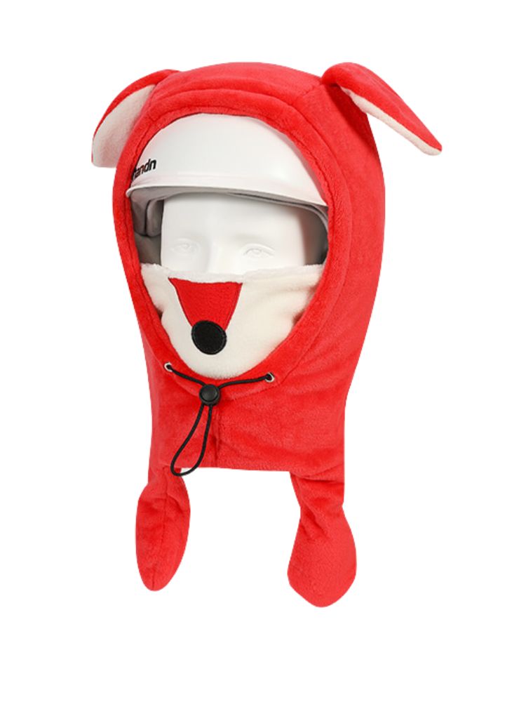 XwXwSeui Kids Plush Jumping Ear Snow Helmet Hood