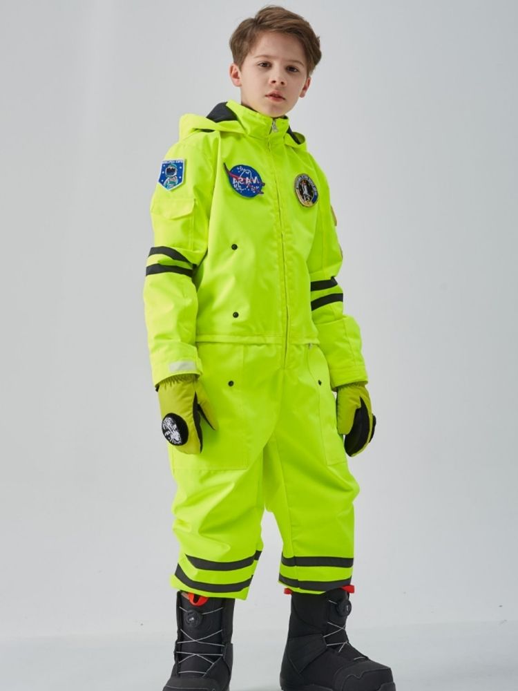 XwXwSeui Kids Insulated NASA Space Ski Jumpsuit