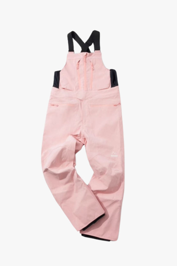 XwXwSeui Mens Womens Insulated Waterproof 3L Fashion Solid Breathproof Ski Bibs