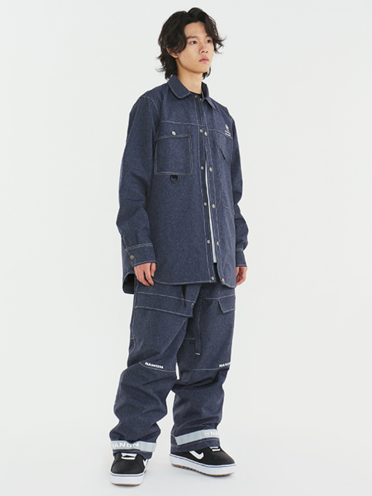 XwXwSeui Men Women Baggy Style Cowboy Snow Suits