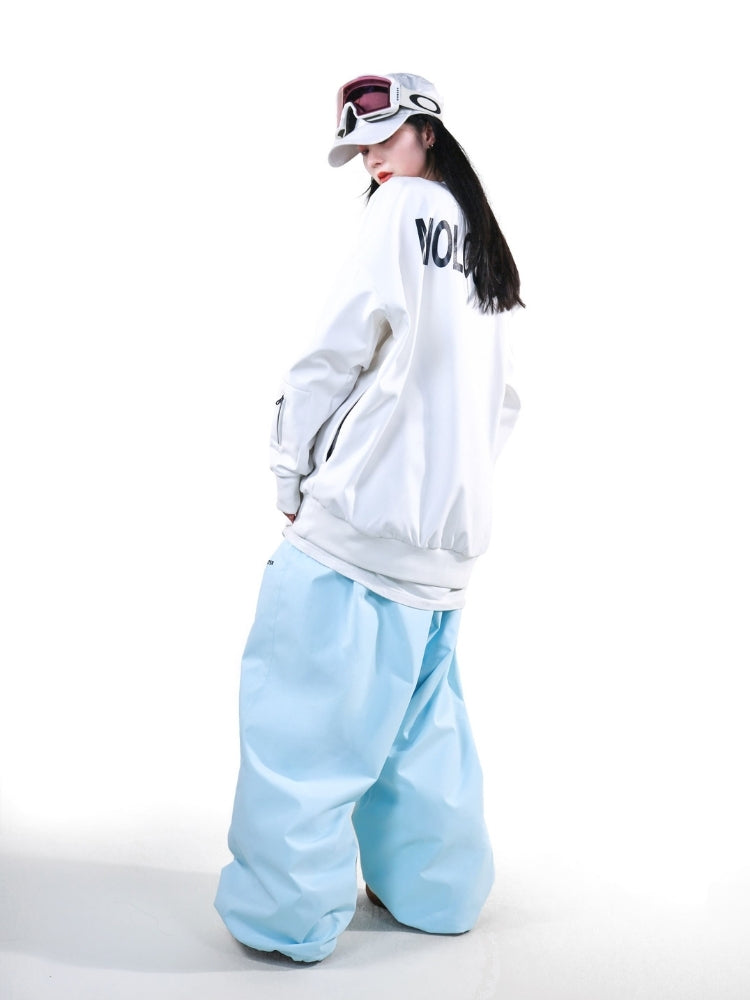 XwXwSeui Men Women Hip Hop Baggy Ski Pants