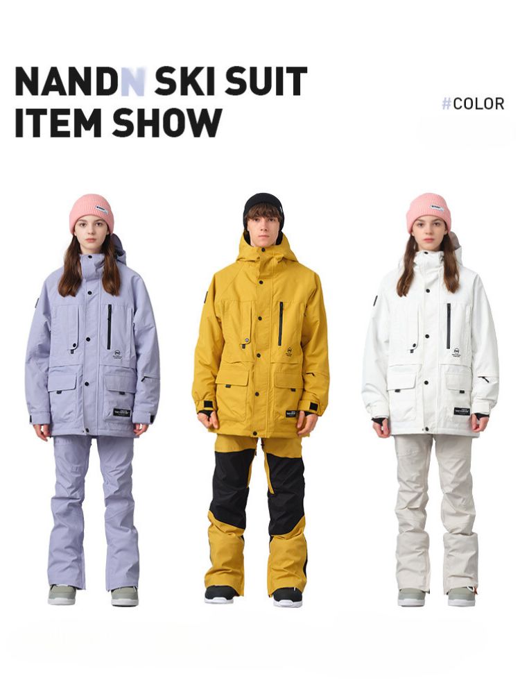 XwXwSeui Men Women Candy Color Hooded Snow Jacket