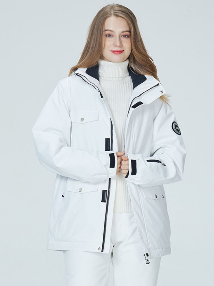 XwXwSeui Men Women Outdoor Hooded Snow Jacket