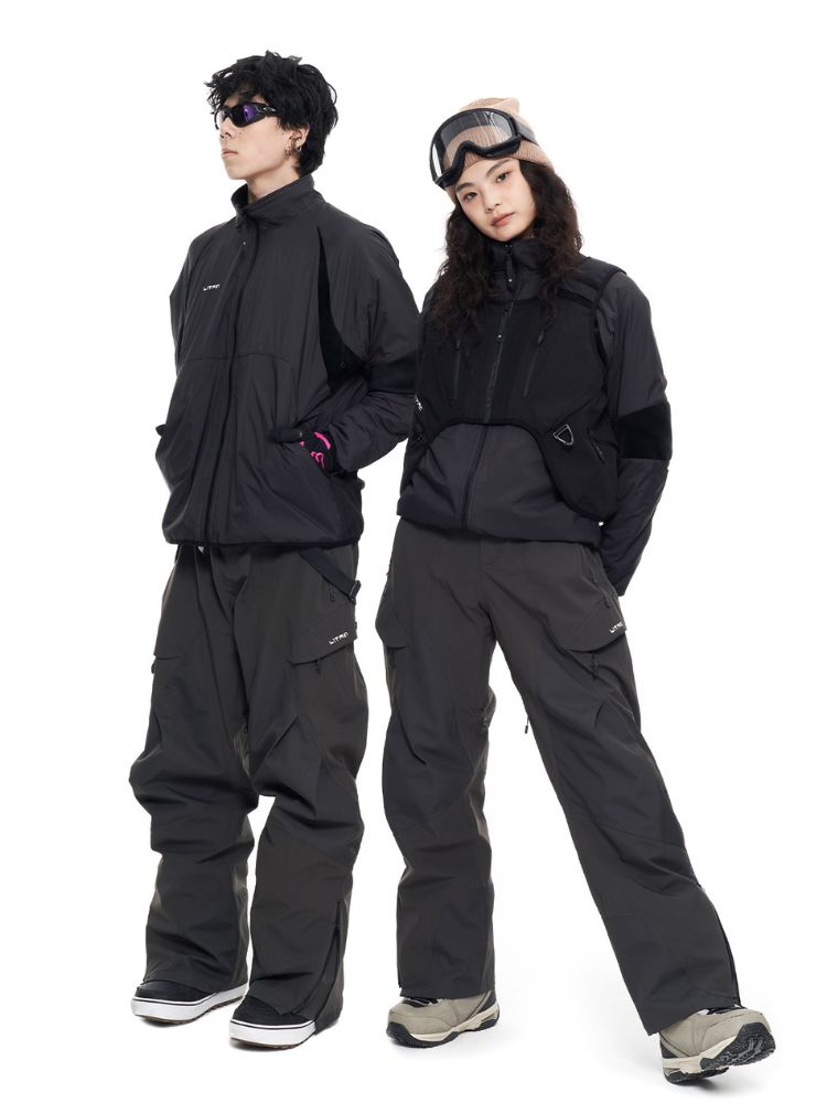 XwXwSeui Men Women Loose Insulated Ski Pants